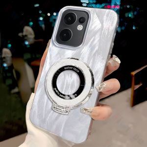 Cho Oppo RENO 13F/OPPO RENO 13F 5G/Oppo RENO 13F 4G Vỏ điện thoại vòng chủ chống sốc lông Laser long lanh khung vỏ thời trang điện thoại thông minh Cover quay lại nys03