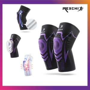 Bó gối thể thao băng bảo vệ đầu gối bóng đá bóng chuyền  tập gym đạp xe thể dục có đệm cao cấp Rexchi