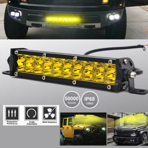 Store-7 inch 60W Yellow Lens LED Work Light Bar Offroad Fog Driving Lamp Car 4WD Truck Lamp