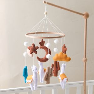 Baby Crib MobileAdorable Alpaca Soft Plush Baby Bed Hanging ToysCalming Nursery DecorBaby 0 12 Months Rattle Hanging Mobile2026