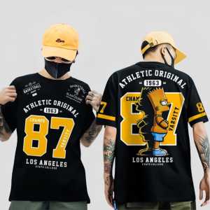 BAJU KAOS PRIA T-SHIRT DISTRO BERGAMBAR LOS ANGELES 87 VARSITY / KAOS OUTFIT TRENDING TERLARIS / KAOS MOTIF TERBARU TRENDY / KAOS PREMIUM PRIA KEREN 2025 / KOAS DISTRO BANDUNG / KAOS POLOS / KAOS KATA KATA / BAJU KEKINIAN / KAOS ANAK MUDA STREETWEAR