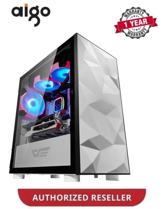Aigo darkFlash DLM21 mATX Magnetic Hinged Tempered Glass Chassis With 3 ARGB FAN