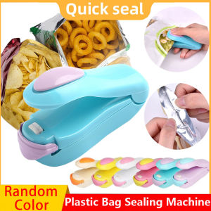 Portable Mini Heat Sealer Pulse Sealer Sealing Packaging Plastic Bag Top Convenient Food Snacks Kitchen Gadgets Re-sealing Machine Random color
