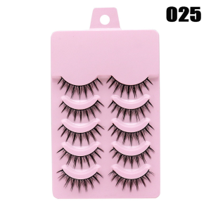 5คู่ Lash Extension 3D Bunch ญี่ปุ่น Fairy ขนตาปลอม Little Devil Cosplay