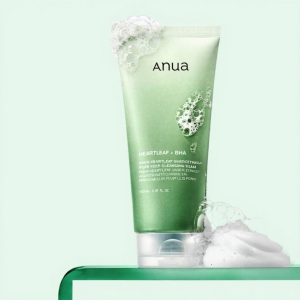 Anua Heartleaf Quercetinol Pore Deep Cleansing Foam 150ml Deep Pore Facial Cleanser With BHA Remove Impurities Reduce Excess Sebum Non-drying Finish Refine Pores Foam Face Wash