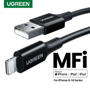 UGREEN MFi USB to Lightning Cable for iPhone 14 13 12 11 Pro Max 2.4A Fast Charging Phone Cable for iPad USB A Data Cable2026