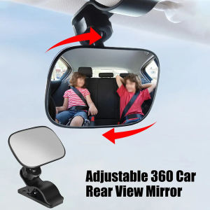 Adjustable Car Rear View Mirror Car View Back Mirror With Clip Rear View Mirrors Makeup Mirror