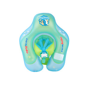 【Free Pump】Baby Swimming Ring with Sun Canopy Inflatable Swim Float Kids Training Circle Alat Berenang Swim Pool Circle Water Toy