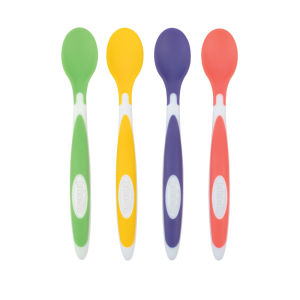 Dr. Browns Spoon Soft-Tip  4-Pack (Yellow Green Blue Red)