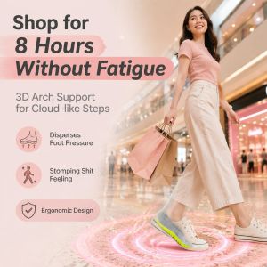 Height Increase Insoles Invisible Height Boost Insoles Breathable Sweat Absorbing Anti Odor Shock Absorbing Sports Shoe Insoles Men Women Comfortable All Day