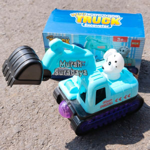 Mainan Truck Mini Playful Dog Yang Lucu Dan Keren 833 23 | Mainan Mobil Garuk Berbahan Plastik Kemasan Dus Bisa Nyalah Dan Berjalan Lampu LED Bump & Go | Set Hadiah Anak Cowok Terbaru Truck Excavator Paw Patrol