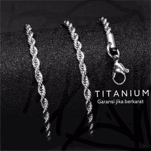 Kalung Titanium Pria Dan Wanita Model Tambang Gold Emas Anti Karat Tidak Luntur Ori Aksesoris Perhiasan Terbaru