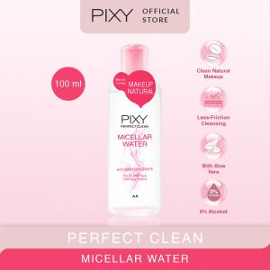 Pixy Perfect Clean Micellar Water 100ml Pembersih Makeup Wajah Oil Type Remover Merah Kuning