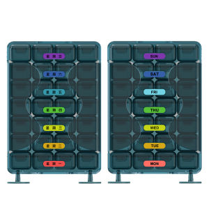 HKStorage Hộp Đựng Thuốc 7 Ngày Mới Hộp Đựng Thuốc Hộp Đựng Thuốc Hộp Đựng Thuốc Hàng Tuần Hộp Phân Loại Thuốc Hộp Đựng Thuốc Hàng Tuần Hộp Đựng