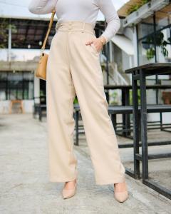 Onni Chic Pants Highwaist | Celana Remaja Wanita Terbaru | Bawahan Casual Katun Barbie Adem