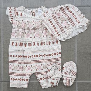 JS Jumpsuit Jumper Set Anak Bayi Cewek Perempuan Little Koda 6-18 Bulan ACS