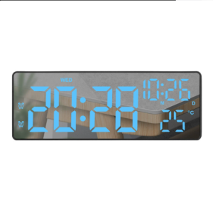 2026 NEW Large Digital Wall Clock Temp Date Week Display Remote Control USB Powered Table Clock Wall-mounted Dual Alarms LED Clocks