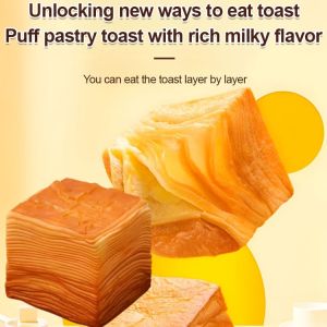 🎉Hot Sale 🎉Hand Torn Lasagna Sandwich Toast Breakfast Snack Afternoon Tea Original Bread Sandwich Toast Layer Pull Apart Toast Milk Bread Old Fashioned Style Western Pastry For Children Breakfast Quick Meal Night Snack Whole Box Afternoon Tea