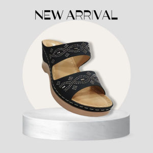 Sandal Wedges Tapak Berjahit Max2 | Fesyen Selesa Tahan Lama Pelbagai Warna | Mudah Dipakai