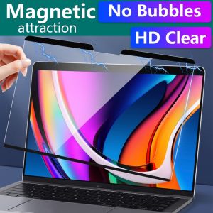 Macbook 2022 Air M2 mới Pro 14 16 inch A2681 phụ kiện sKin Sticker M1 Air 13.3 A2337 A2338 Pro 13 inch A2780 A2779 Dễ dàng cài đặt tự động từ tính hấp thụ màn hình bảo vệ