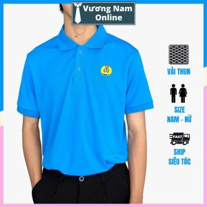 Áo thun Công Đoàn Việt Nam chất vải cá sấu màu xanh da trời truyền thống VNO146