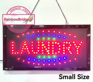 LAUNDRY - RAINBOW BRIDGE LED SIGNAGE (New-Small-Large) #SIZE: W48cm & W60cm Big  #551