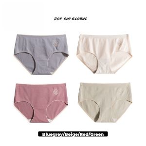Womens Antibacterial Panties  No VPL Seamless  Comfortable Cotton Gusset  Mid-Rise Briefs  Stay Fresh All Day