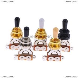 [COD] CAHNGXIANG 1Pc 3 Way Short Straight Guitar Toggle Switch Pickup Selector With Brass Hat For Electric Guitars Pickups Switch Control Parts