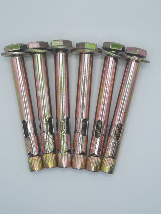 Tắc kê nở M10x100 đầu lục giác sắt xi kẽm ( Bu lông nở đầu lục giác ...