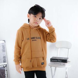 Lily And Clark Hoodei Warna Almond Brown Anak Laki-Laki - HD02