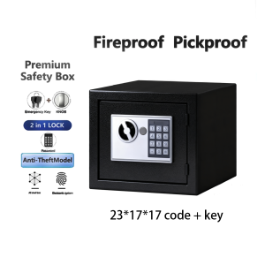 Metal Safe Box money security storage room locking cash coins jewels storage key safe deposit box various styles various sizes