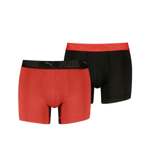 PUMA กางเกงในชาย สปอร์ตไมโครไฟเบอร์บ็อกเซอร์ ออกกำลังกาย แพ็ค 2 ตัว SPORT MICROFIBER BOXER 2P - 701231272