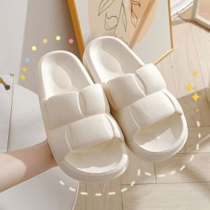 [QUALITY+] Womens Thick and Soft Bottom 2022 PVC New design Comfy Black/ White/ Pick Sandal Casual Outdoor/ Indoor Sliper Perempuan Slipper Sandal (Size Euro36-41)