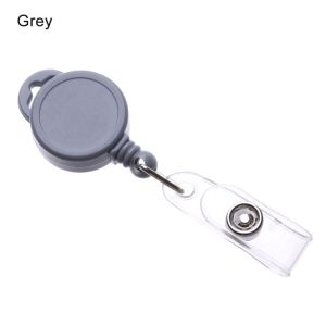 MILDGLOW 1pc Durable Fashion Clip ID Name Card Stationery Lanyards Key Ring Badge Holder Retractable