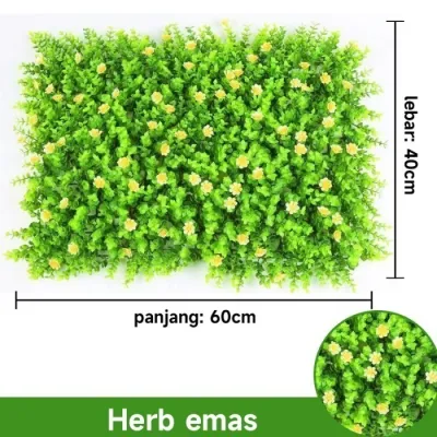 60 Cm X 40 Cm Rumput Dinding Sintetis Daun Hias Sintesis Dekorasi Dinding Artificial Rumput Plastik