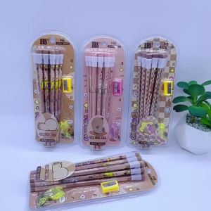 14Pcs/Pack Capybara Triangle Wood Pencil Cartoon HB Graffiti Graphite Pencil with Pen Holder Pencil sharpener School Student Stationery Supply birthday gift