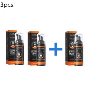 SADOER Shaving Foam Krim Shaving Cream Mens Shaving Foam Shaving Gel Krim Alat Cukur Fusion Proglide Shaving Cream Foamy Menthol Shaving Foam Krim Cukur Gentle Refreshing Cleansing Softening Beard Foaming Shaving Cream 60ml