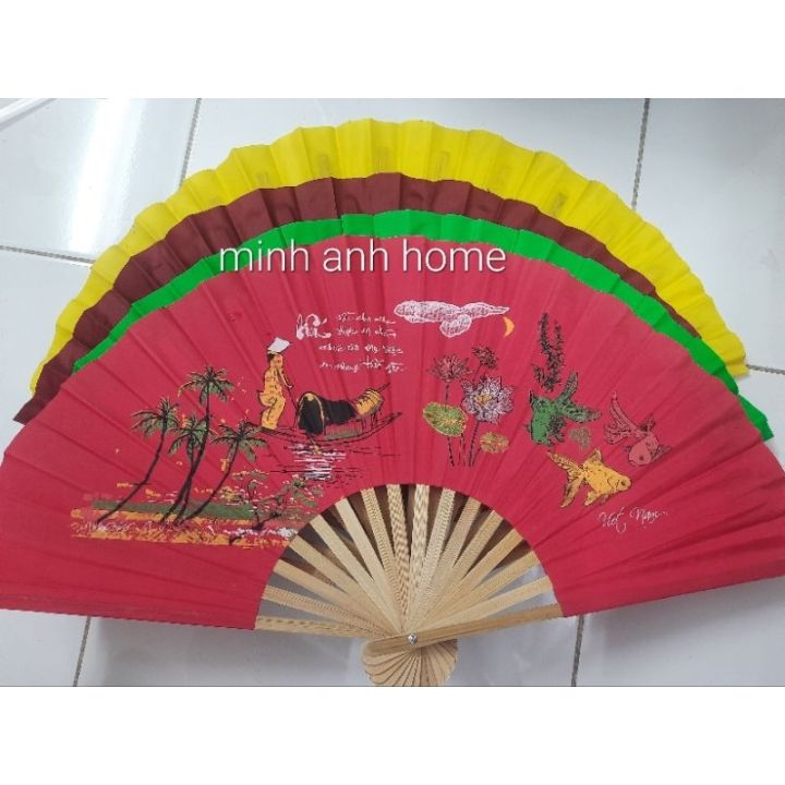 Quạt vải dù in Phong cảnh Việt Nam đủ size | Lazada.vn