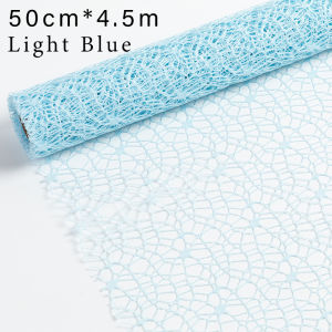 Flower Bouquet Wrapping Paper Jacquard Fabric Mesh Fabric For Valentines Day 50 cm*4.5M