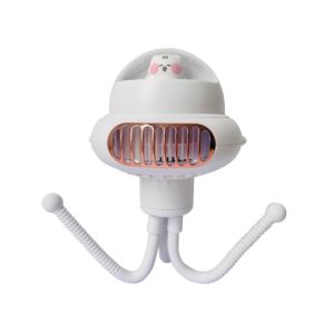 Bladeless Octopus Stroller Fan Rechargeable Desktop Fan with LED Light and Mosquito Repellent Kipas Bayi 摇头婴儿车风扇卡通八爪鱼风扇桌面充电驱蚊扇带灯小风扇
