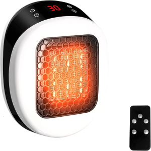 600W Winter Warmer Wall Mount Household Wall Mount Electric Heating Machine Fan Warm Air Blower Heating Machine Bedroom