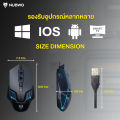 Nubwo NM160 Ergonomic Design Gaming Mouse เม้าส์มีสาย เม้าส์ทำงาน เมาส์เกมมิ่ง. 