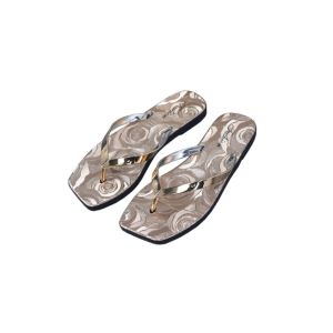 HUIHEYU PU Leather Shiny Flower Slippers Soft Sole Anti-slip Beach Flip Flops Fashion Sweet Summer Slides Sandals Streetwear