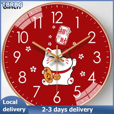 TBRBG Local Delivery Đồng hồ treo tường thời trang may mắn 8 inch 20cm cho phòng khách gia đình Đồng hồ treo tường trang trí đơn giản