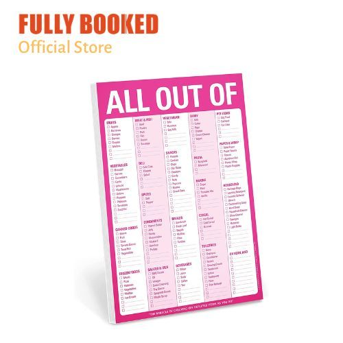 Knock Knock: All Out Of, Pad with Magnet (Pink) | Lazada PH