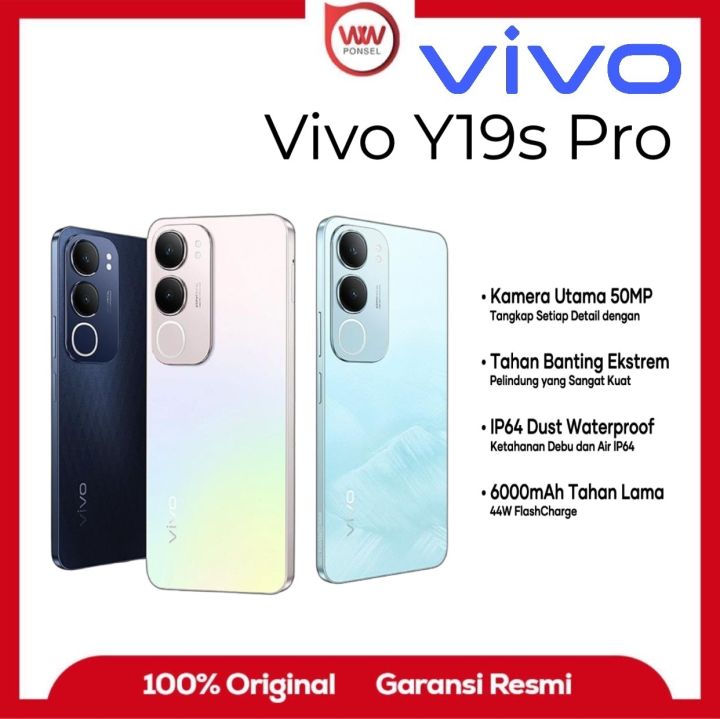 Hp Vivo Y19s Pro Ram 4GB Internal 128GB Garansi Resmi Lazada