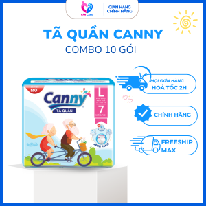 Tã bỉm quần người già siêu thấm kháng khuẩn Canny Size M (8 miếng/gói)