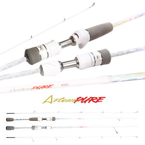 Artemis Pure UL Fishing Rod 1.5m/1.68m/1.8m/1.98m/2.1m Ultralight Spinning Rod Baitcasting Rod Cast