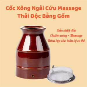 Cốc xông ngải cứu gốm sứ chịu nhiệt cao – Dụng cụ xông hơ trị liệu giảm đau cạo gió thư giãn
