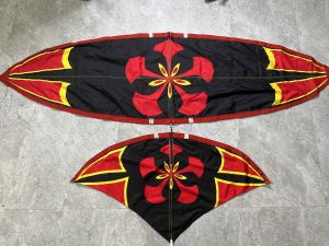 Áo diều xỏ 2m hoa phượng đỏ vải siêu đẹp (sản phẩm chỉ nguyên áo diều)